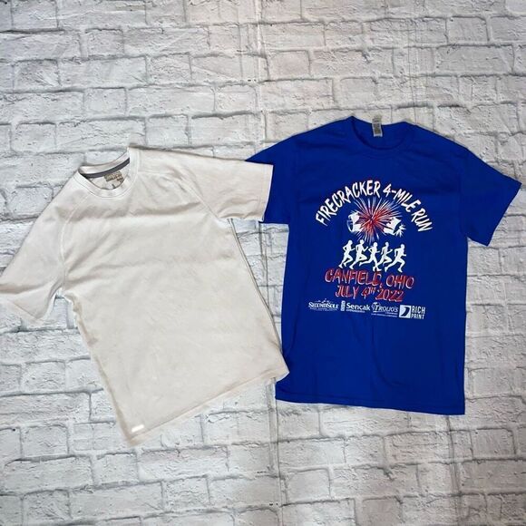 Starter/Gildan men S Crewneck short sleeve activewear t-shirt bundle - Picture 1 of 13
